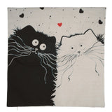 Cat Pen & Ink Style Cartoon Throw-Pillow Covers!