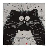 Cat Pen & Ink Style Cartoon Throw-Pillow Covers!