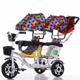 Twin  Stroller Tricycle - Swivel Seat