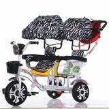Twin  Stroller Tricycle - Swivel Seat