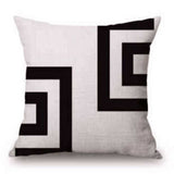 Black and White Patterned Pillow Covers