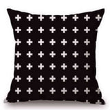 Black and White Patterned Pillow Covers