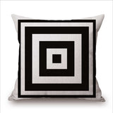 Black and White Patterned Pillow Covers
