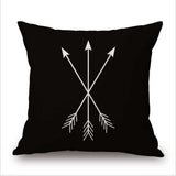 Black and White Patterned Pillow Covers