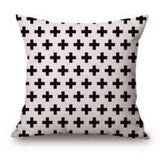 Black and White Patterned Pillow Covers