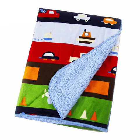 Aeroplane Fleece Swaddle Blanket