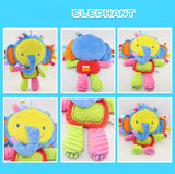 Cute Animal  Plush  Baby  Rattle