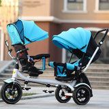 Reversible Tricycle Twin Stroller