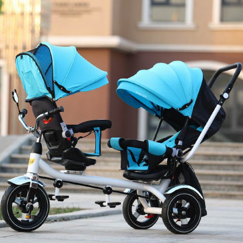 Reversible Tricycle Twin Stroller