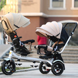 Reversible Tricycle Twin Stroller